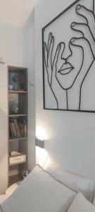 Vuode tai vuoteita majoituspaikassa Studio Belle-Vue