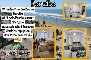 a flyer for a house on the beach at Apezinho da Soltony em Peruibe in Peruíbe