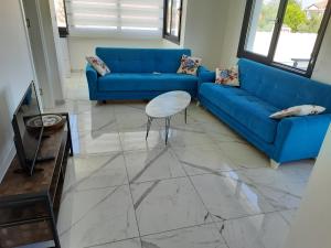 Χώρος καθιστικού στο Çeşme holiday homes