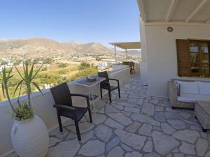 En generel udsigt til bjerge eller udsigt til bjerge taget fra feriehuset