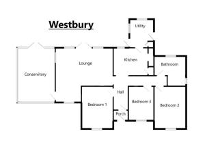 Půdorys ubytování Westbury & the Lodge