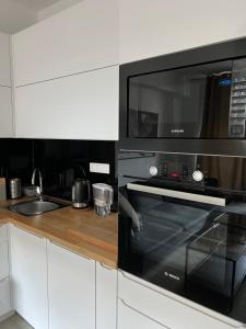 Kuchyňa alebo kuchynka v ubytovaní Apartament Księcia Janusza
