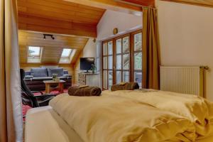 Postel nebo postele na pokoji v ubytování Hotel "Haus am Berg"