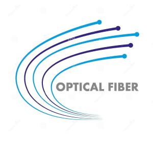 a logo for an optical fiber company at Grange d'Anjeux Bed & Breakfast in Anjeux