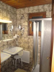 Koupelna v ubytování Pension & Appartement Steinwender