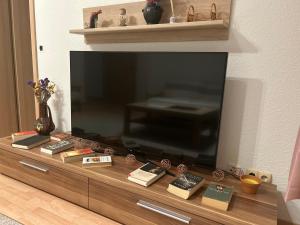 TV a/nebo společenská místnost v ubytování Piano Apartment Halle Center - Netflix - Free WiFi 2