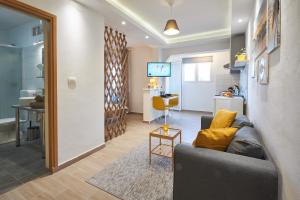 Posezení v ubytování Apartment Yellow