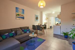 Posezení v ubytování Apartment Blue