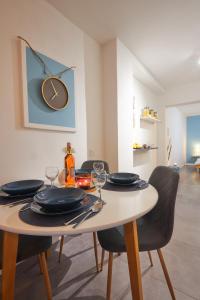Posezení v ubytování Apartment Blue