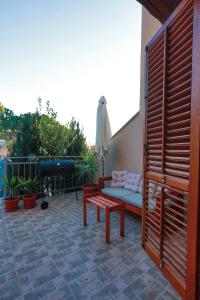 Balkón nebo terasa v ubytování Apartment Blue
