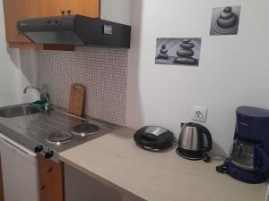 Kuchyň nebo kuchyňský kout v ubytování Livikon Studios & Rooms