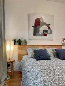 Postel nebo postele na pokoji v ubytování Green Hôpitaux