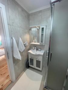 Ένα μπάνιο στο Apartment Soreja
