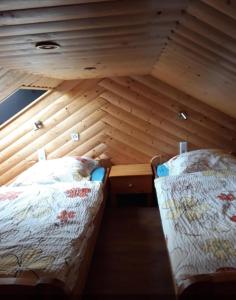 Postel nebo postele na pokoji v ubytování Haus Abendsonne
