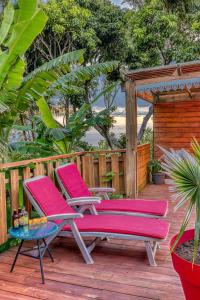 Zahrada ubytování CHALETS TIKINOU