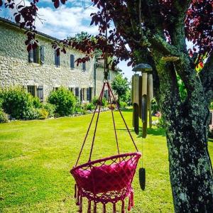 Zahrada ubytování Chambres d'hotes Le Bernes