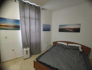 a bedroom with a bed and a window in it at Zornica Guest House in Chepelare