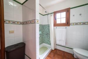 łazienka z prysznicem i toaletą w obiekcie CASA CRUZ EL LLANO w mieście El Pinar