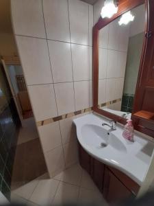 Kúpeľňa v ubytovaní Zöld Sziget Apartmanlakás + 18 fotografií