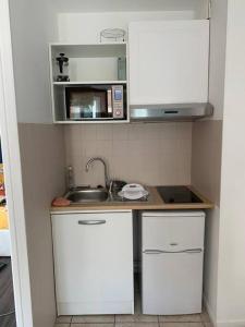 Kuchyňa alebo kuchynka v ubytovaní Appartement Rangeuil Toulouse
