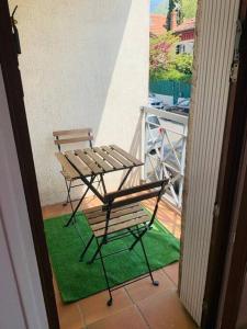 Balkón alebo terasa v ubytovaní Appartement Rangeuil Toulouse