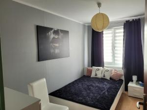 Posteľ alebo postele v izbe v ubytovaní Apartament Palisadowa