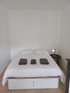 Ein Bett oder Betten in einem Zimmer der Unterkunft Le 29 spacieux , wifi et climatisation