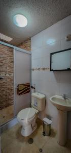 Vonios kambarys apgyvendinimo įstaigoje Casa huerta Stuber