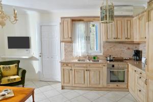 Kuchyň nebo kuchyňský kout v ubytování Andros Homes Sea Side Apartment & Studio