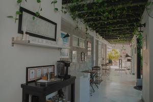 Restoran või mõni muu söögikoht majutusasutuses Casa Ines