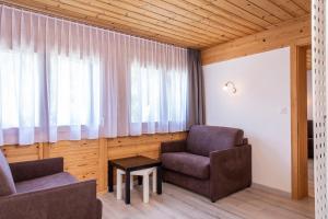 Hôtel Alpina - Swiss Ski & Bike Lodge Grimentz的休息区
