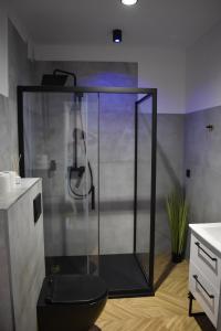 Ένα μπάνιο στο Apartamenty Beskid House
