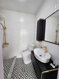Koupelna v ubytování Boutique Hotel Honey
