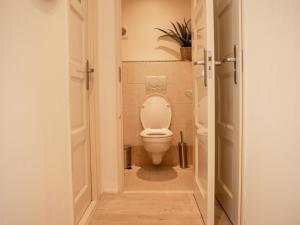 a bathroom with a toilet in a room at Stayatsas Tiny House Julia in de bossen op de Veluwe! in Epe +66 photos