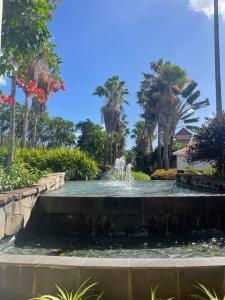 Dārzs pie naktsmītnes Appart avec piscine et vue mer - TAC