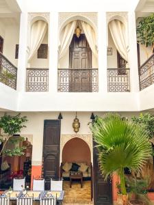 Balkón nebo terasa v ubytování Riad des Lys