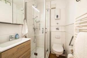Koupelna v ubytování Haus Nordseeblick Wohnung 32