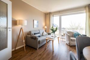 Posezení v ubytování Haus Nordseeblick Wohnung 32