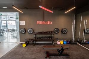 Posilňovňa alebo fitness centrum v ubytovaní Micampus Alicante Student Residence
