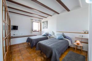 Ένα ή περισσότερα κρεβάτια σε δωμάτιο στο Casa Daci