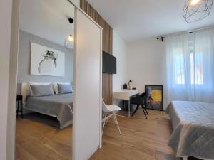 Postel nebo postele na pokoji v ubytování Central rooms