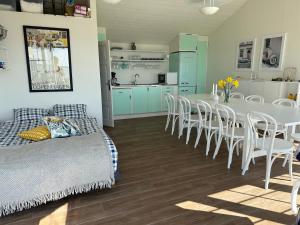 Kuchyň nebo kuchyňský kout v ubytování Beach Cabin