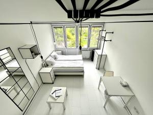 Posezení v ubytování 2D Apartment