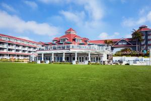 a large building with a lawn in front of it at Laguna Cliffs Marriott Resort & Spa in Dana Point