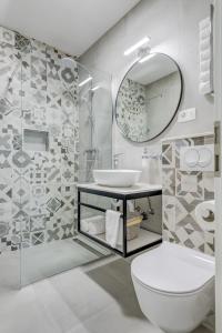 Kylpyhuone majoituspaikassa Luxury apartment Asi