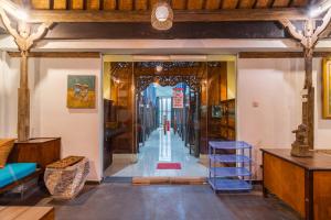 Posezení v ubytování Bamboo Ubud Hostel