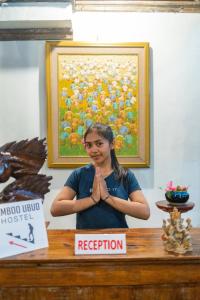 Vstupní hala nebo recepce v ubytování Bamboo Ubud Hostel