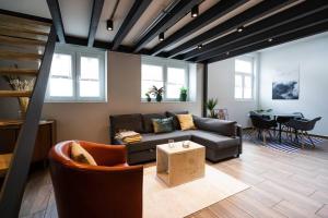 Area soggiorno di Apartment in Weinstadt-Schnait