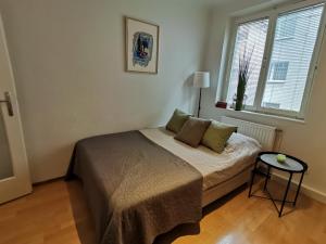 Postel nebo postele na pokoji v ubytování Central Alpha Apartment 7min to the city centar