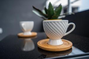 Facilități de preparat ceai și cafea la Apartment Leona